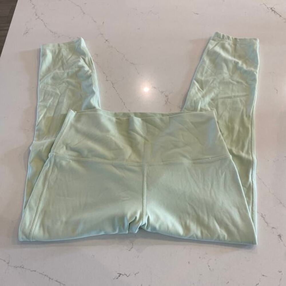 Lululemon‎ Align High-Rise Crop Leggings Size 10 in Creamy Mint - Picture 5 of 13